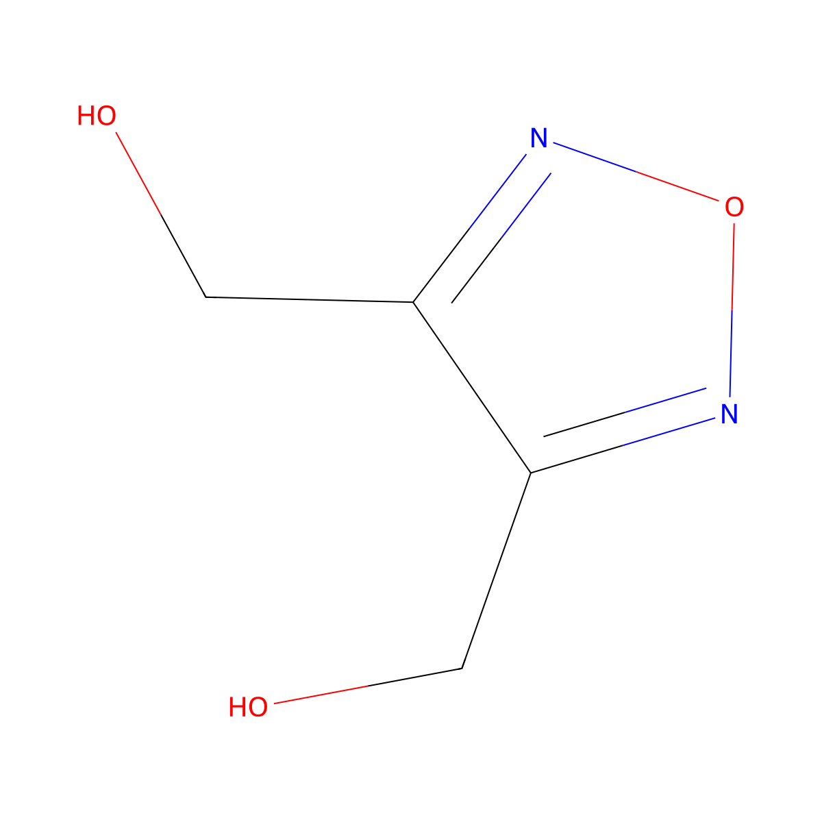 1,2,5-Oxadiazole-3,4-dimethanol molecular structure, CAS 14460-57-2