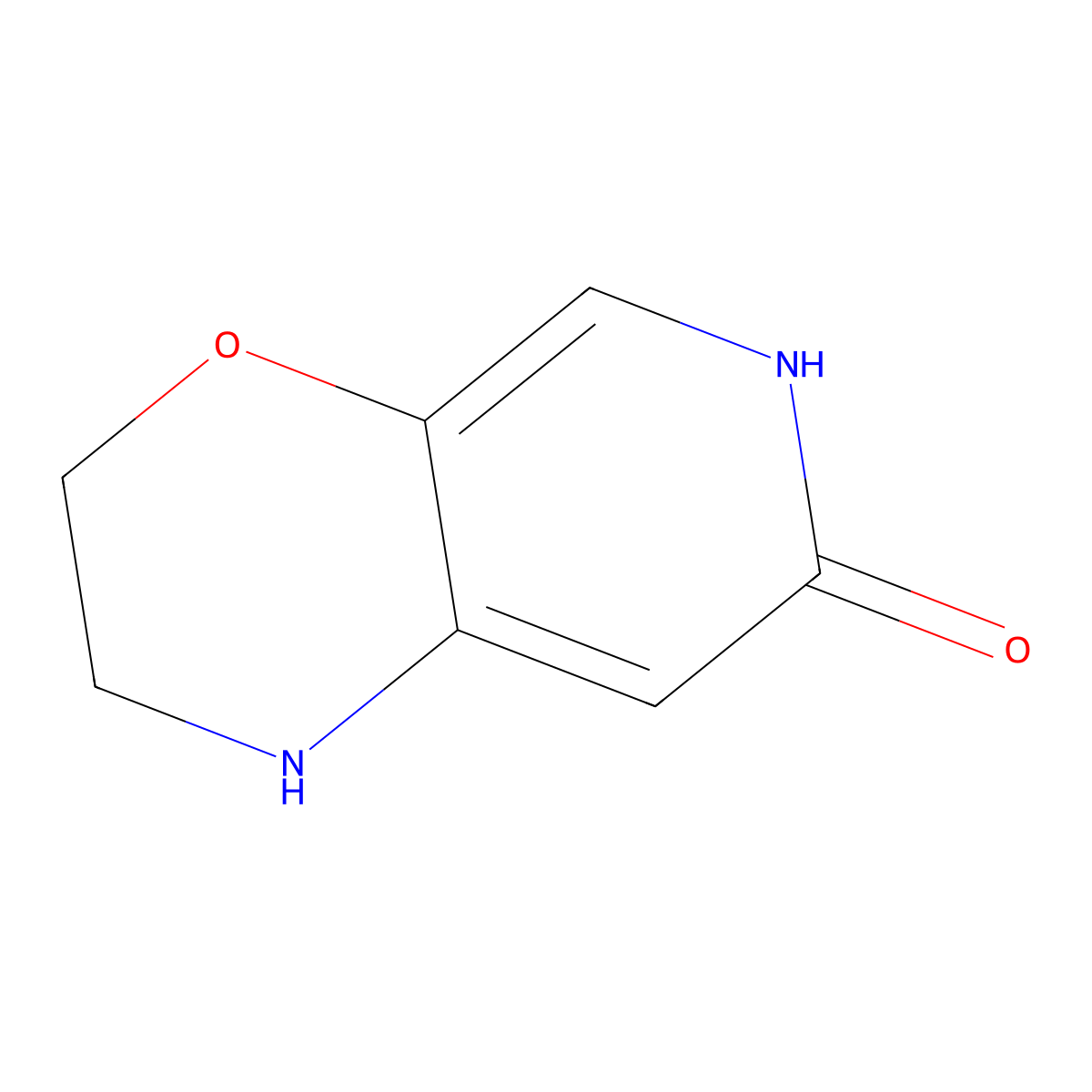 2,3-Dihydro-1H-pyrido[3,4-b][1,4]oxazin-7-ol molecular structure, CAS 1446001-90-6