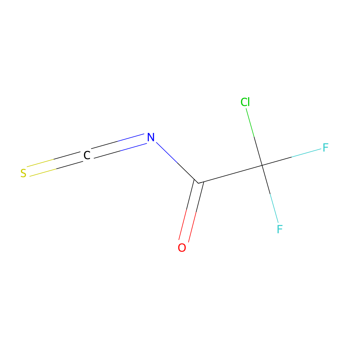 2-Chloro-2,2-difluoroethanecarbonyl isothiocyanate molecular structure, CAS 1446015-21-9