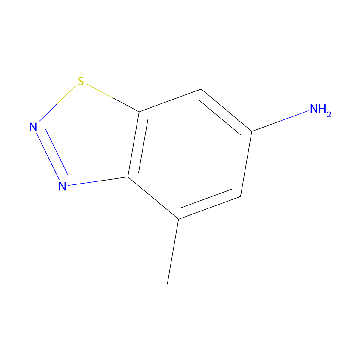 4-Methylbenzo[d][1,2,3]thiadiazol-6-amine molecular structure, CAS 1446017-03-3