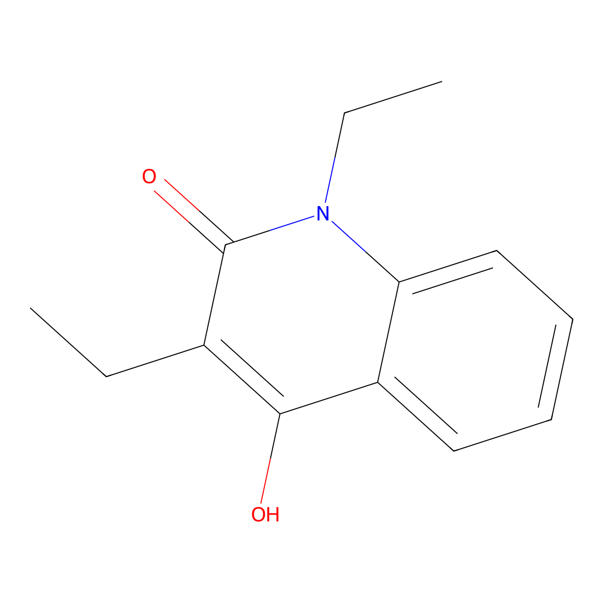 1,3-diethyl-4-hydroxyquinolin-2(1H)-one molecular structure, CAS 144603-01-0