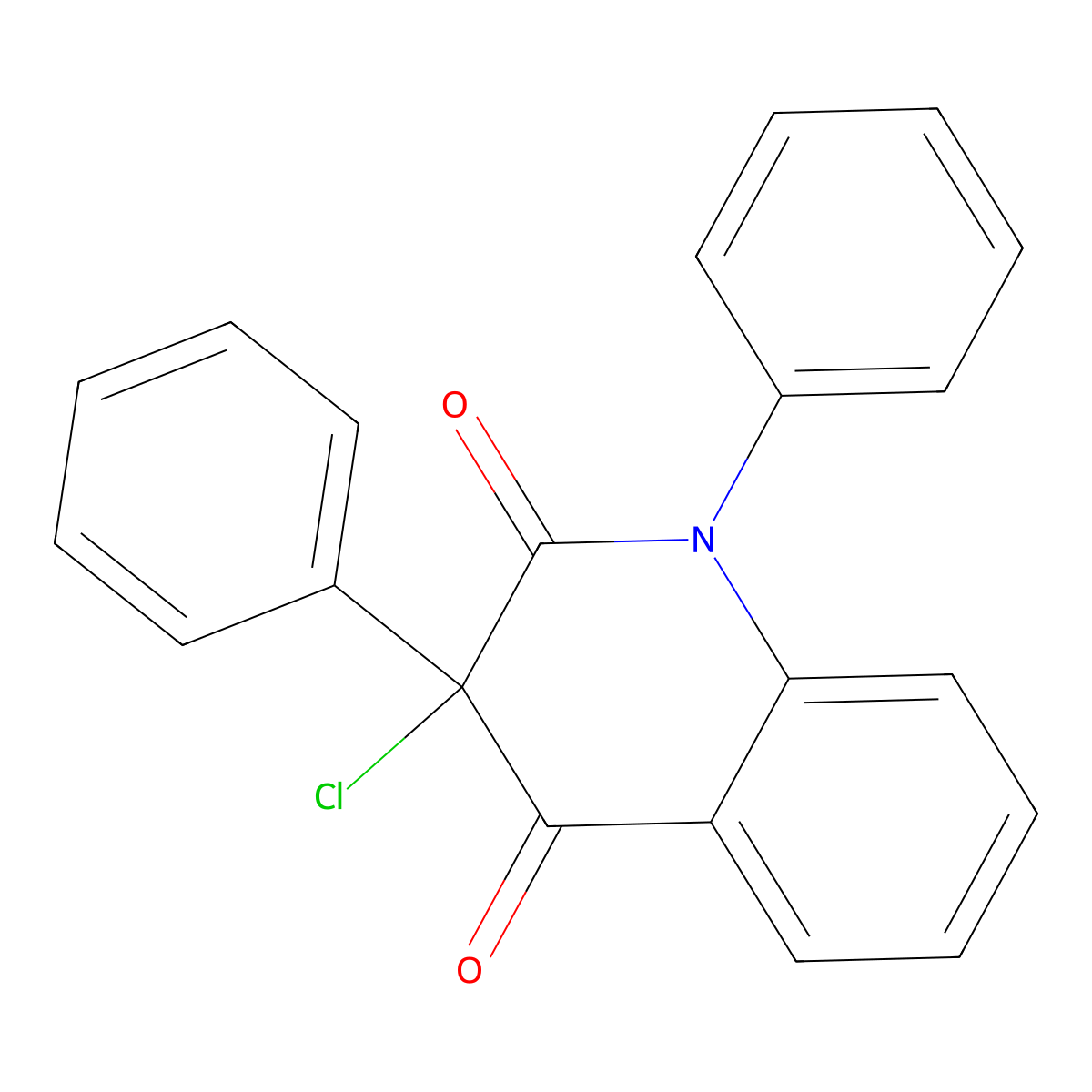 3-Chloro-1,3-diphenylquinoline-2,4-dione molecular structure, CAS 144603-36-1