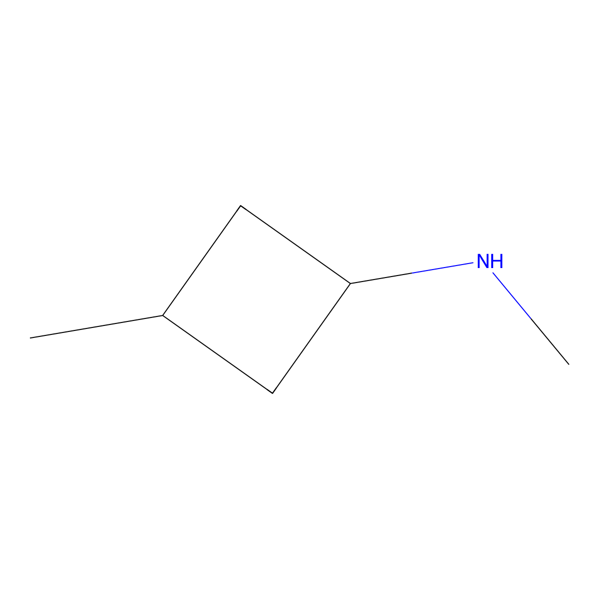 N,3-dimethylcyclobutan-1-amine molecular structure, CAS 1446084-68-9