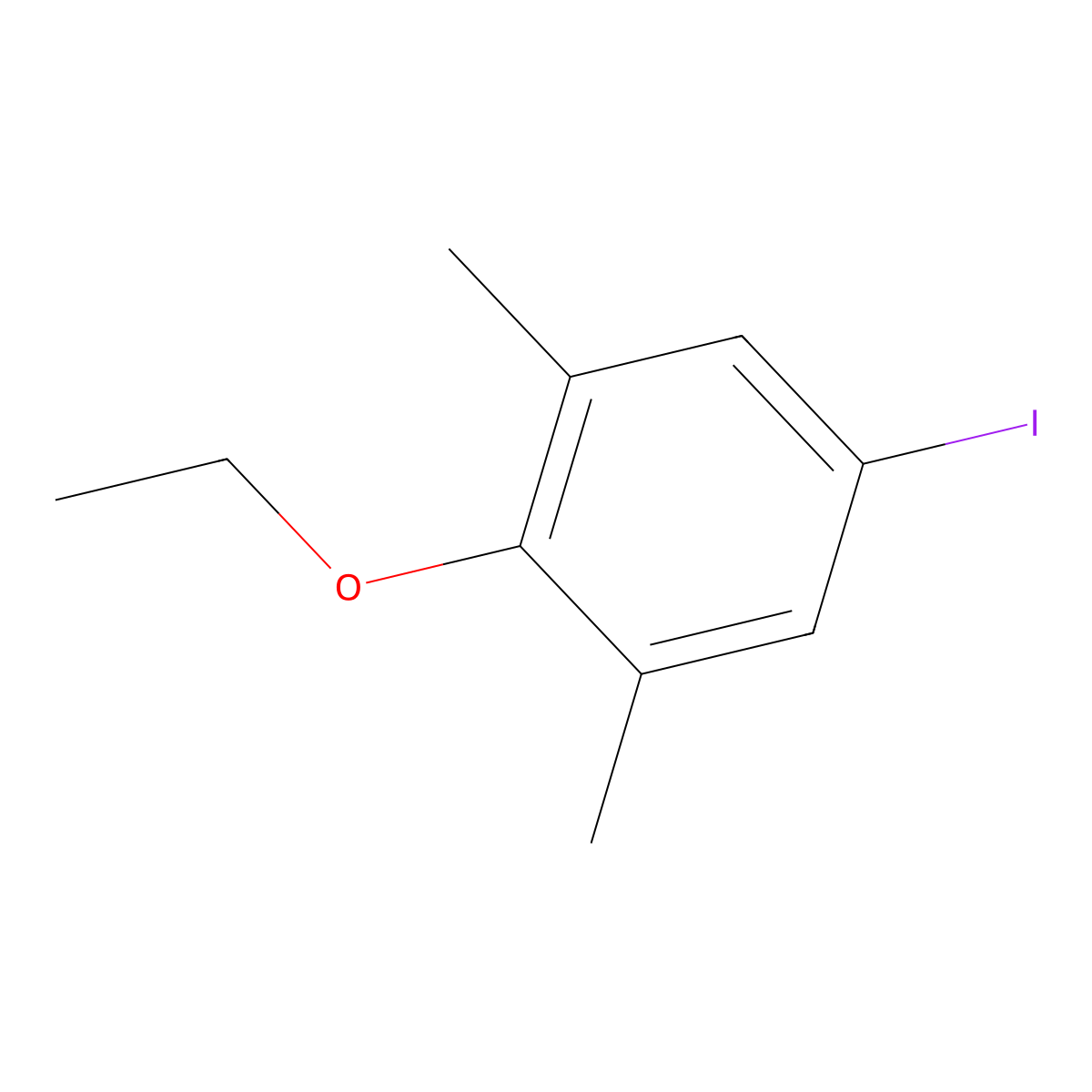 2-Ethoxy-5-iodo-1,3-dimethylbenzene molecular structure, CAS 1446097-19-3