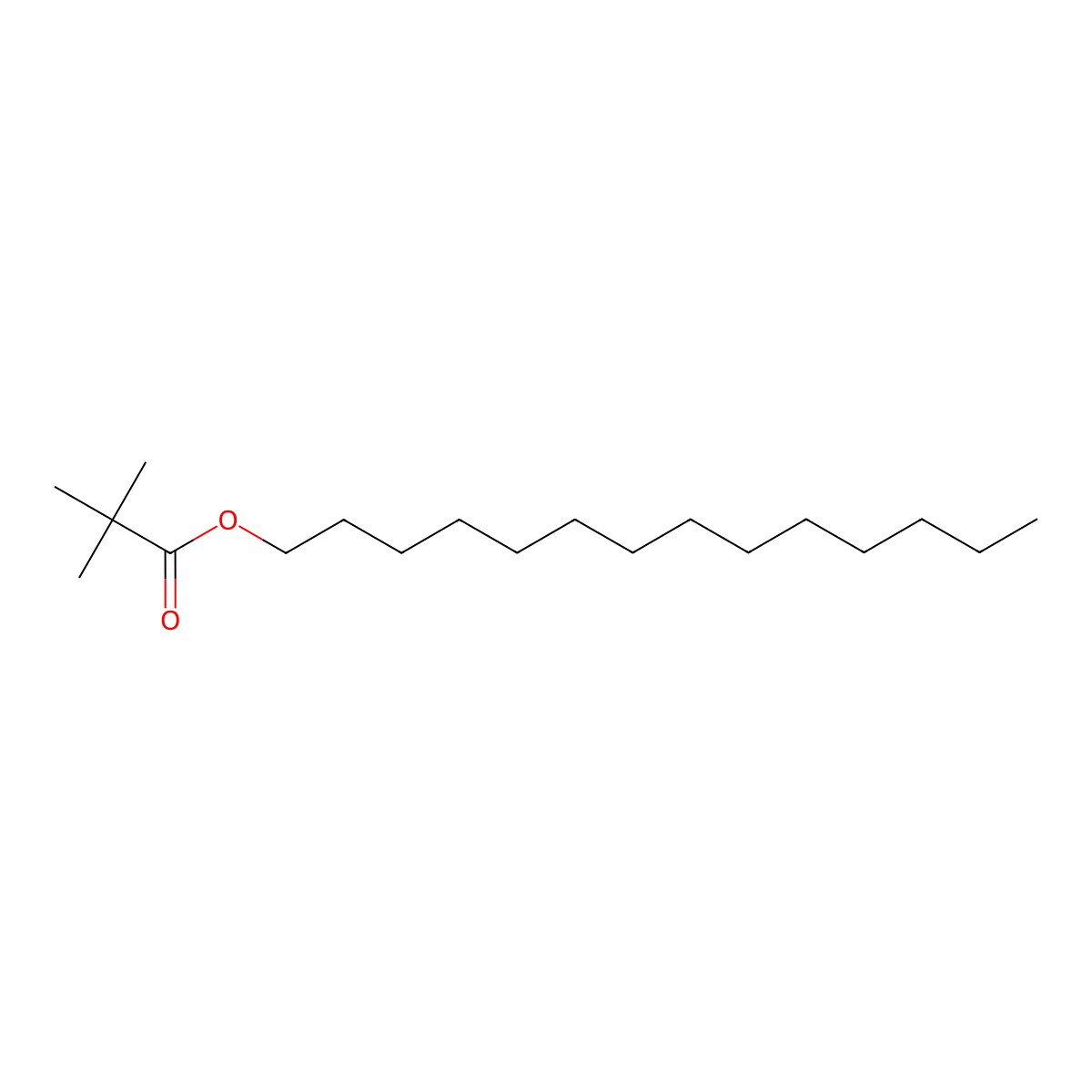 Myristyl Neopentanoate molecular structure, CAS 144610-93-5