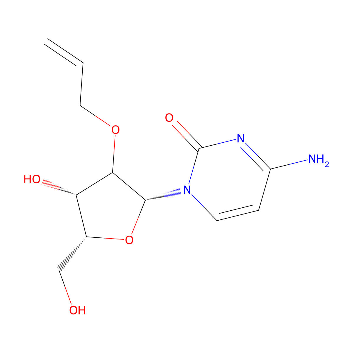 2'-O-Allyl-D-cytidine molecular structure, CAS 1446115-19-0