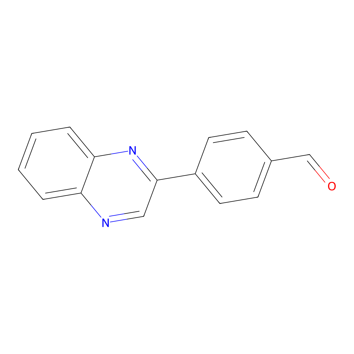 4-(Quinoxalin-2-yl)benzaldehyde molecular structure, CAS 1446192-62-6