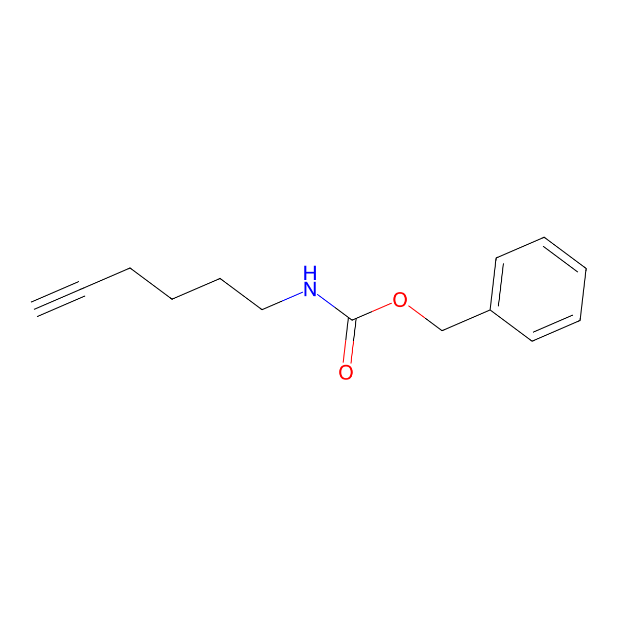 benzyl N-(hex-5-yn-1-yl)carbamate molecular structure, CAS 1446257-54-0
