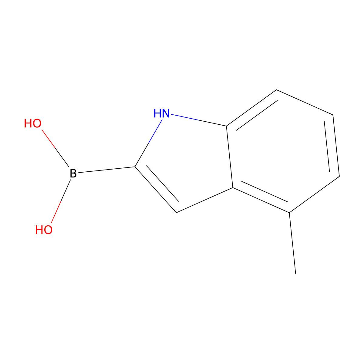 4-Methyl-1H-indole-2-boronic acid molecular structure, CAS 1446261-31-9