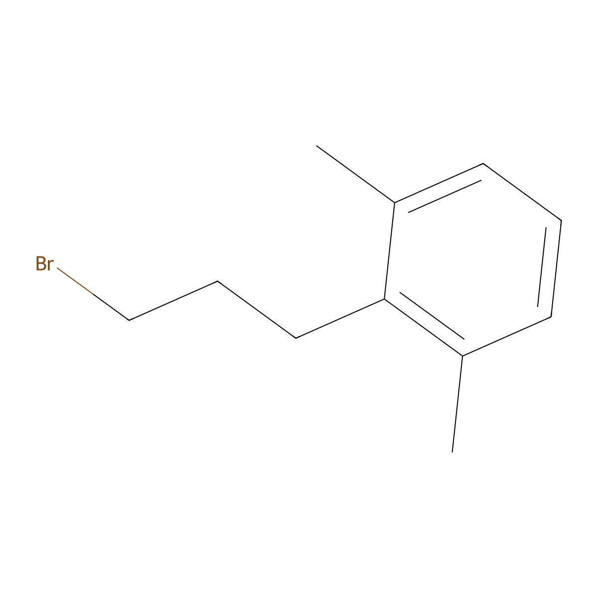 2-(3-Bromopropyl)-1,3-dimethylbenzene molecular structure, CAS 1446281-94-2