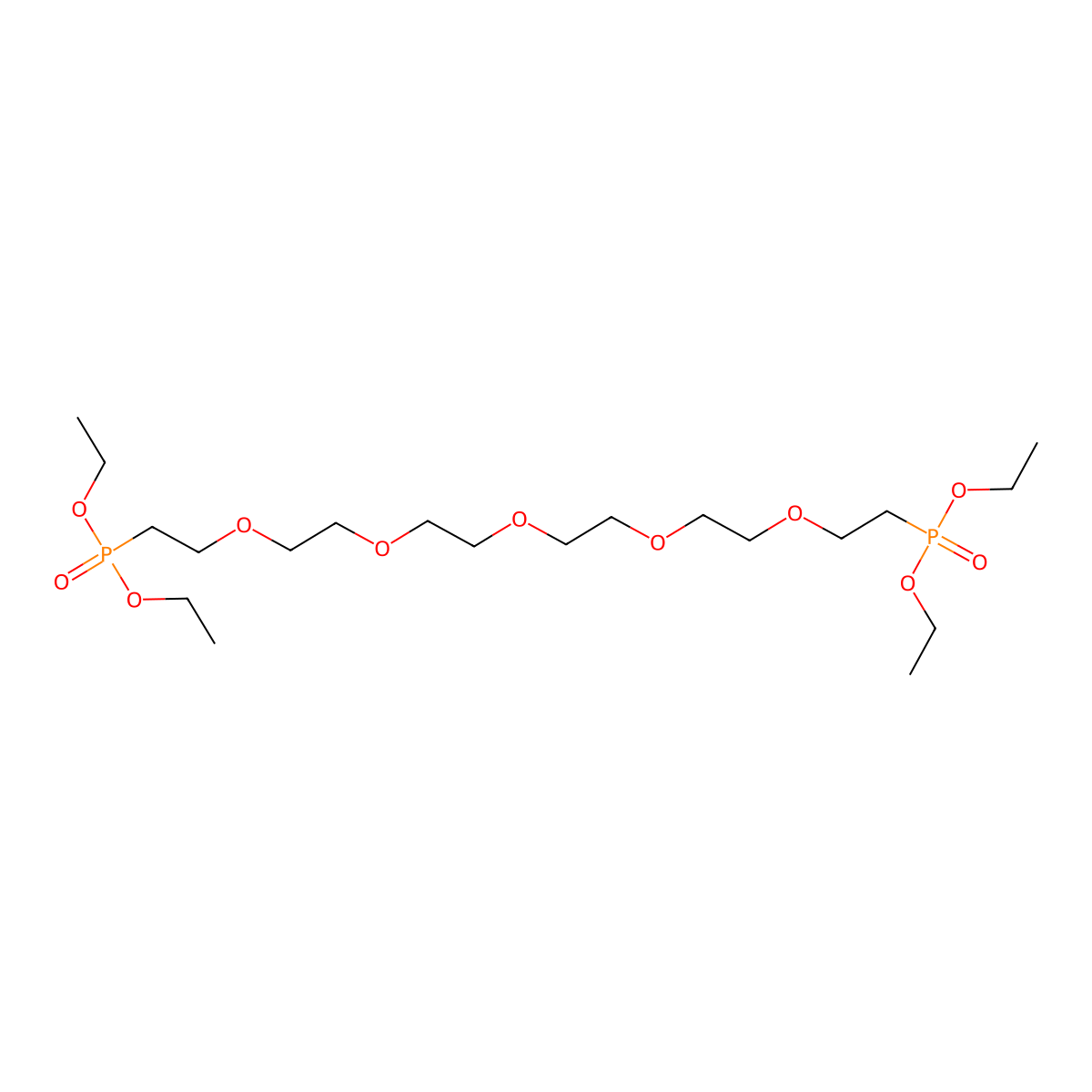 PEG5-bis-(ethyl phosphonate) molecular structure, CAS 1446282-28-5