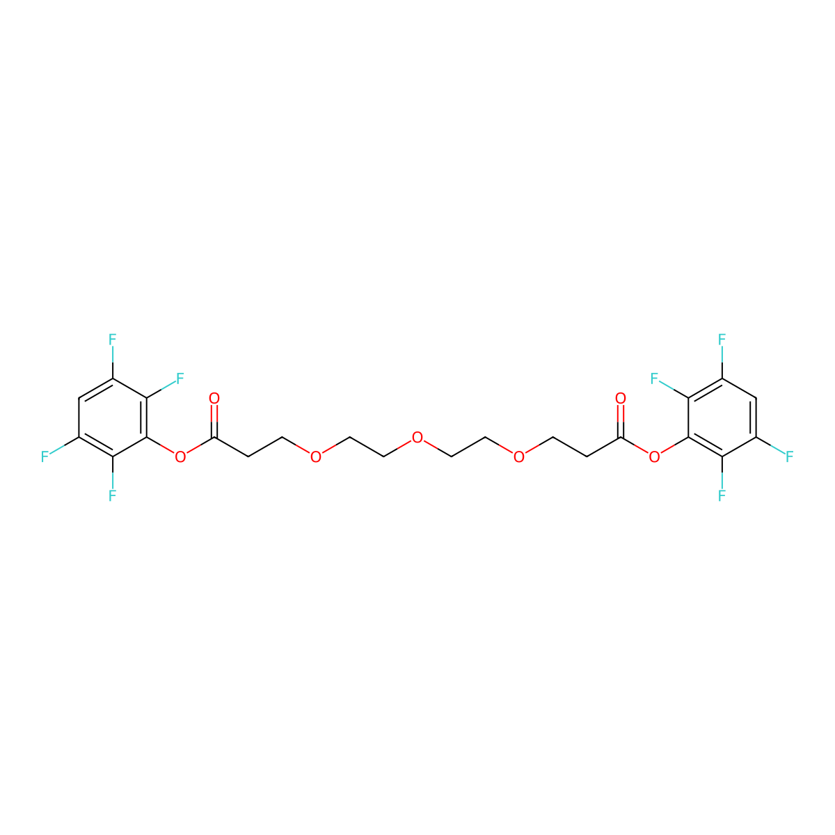 Tfp-peg3-tfp molecular structure, CAS 1446282-34-3