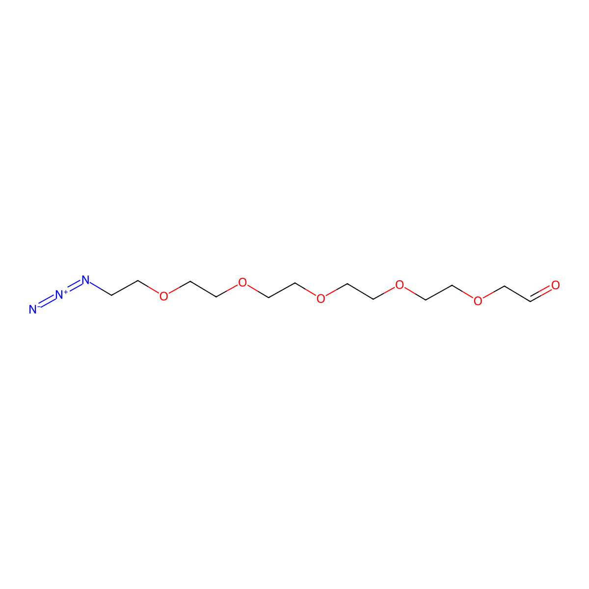 Ald-CH2-PEG5-Azide molecular structure, CAS 1446282-38-7