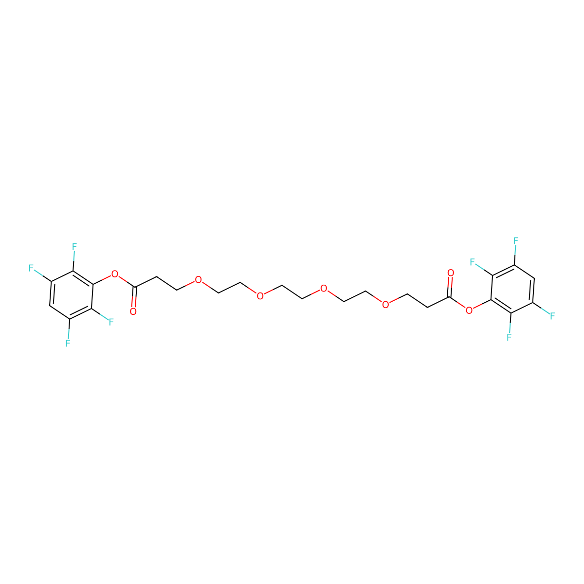 Bis-PEG4-TFP ester molecular structure, CAS 1446282-42-3