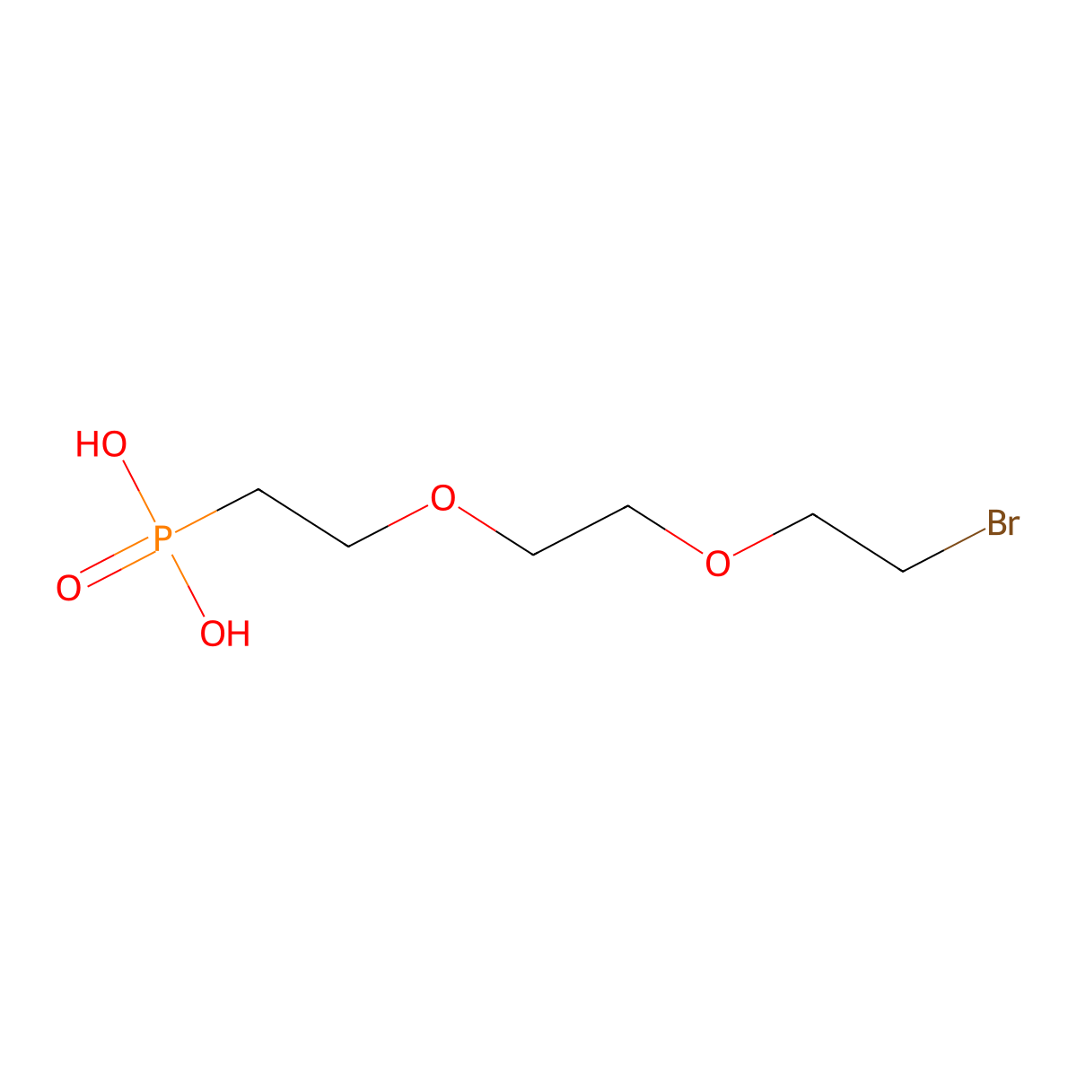 Bromo-PEG2-phosphonic acid molecular structure, CAS 1446282-44-5