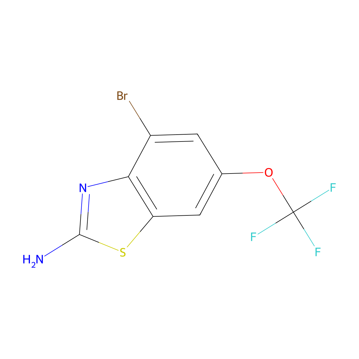 Bromoriluzole molecular structure, CAS 144631-82-3
