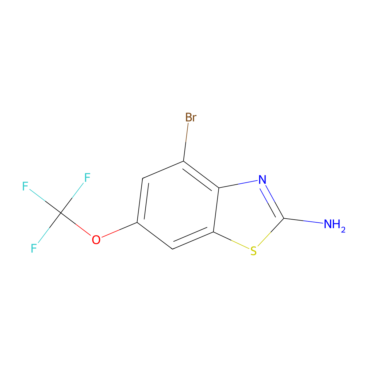 Bromoriluzole molecular structure, CAS 144631-82-3