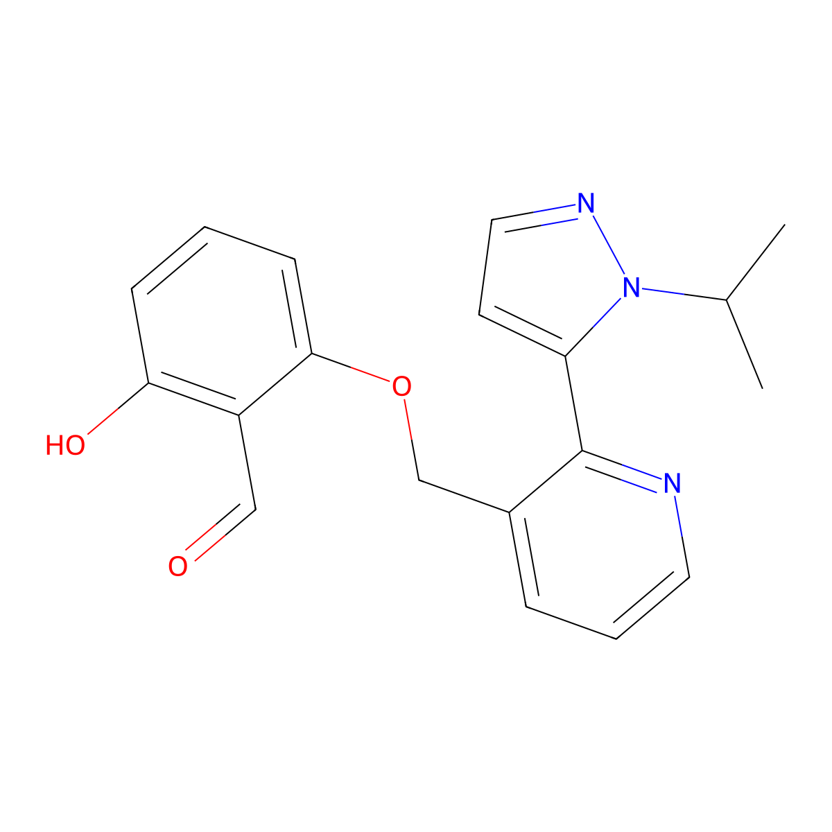 Voxelotor molecular structure, CAS 1446321-46-5