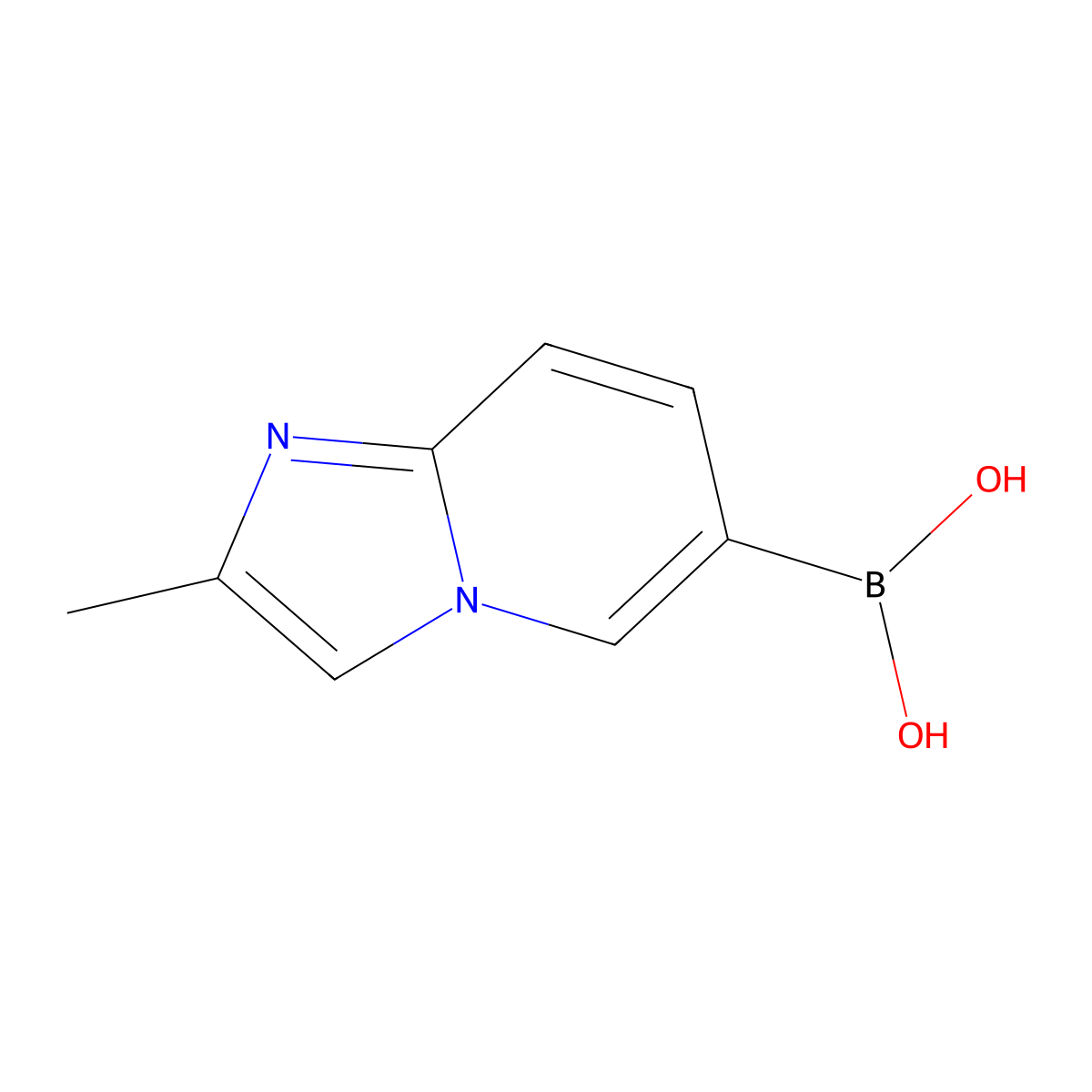 (2-Methylimidazo[1,2-a]pyridin-6-yl)boronic acid molecular structure, CAS 1446334-78-6