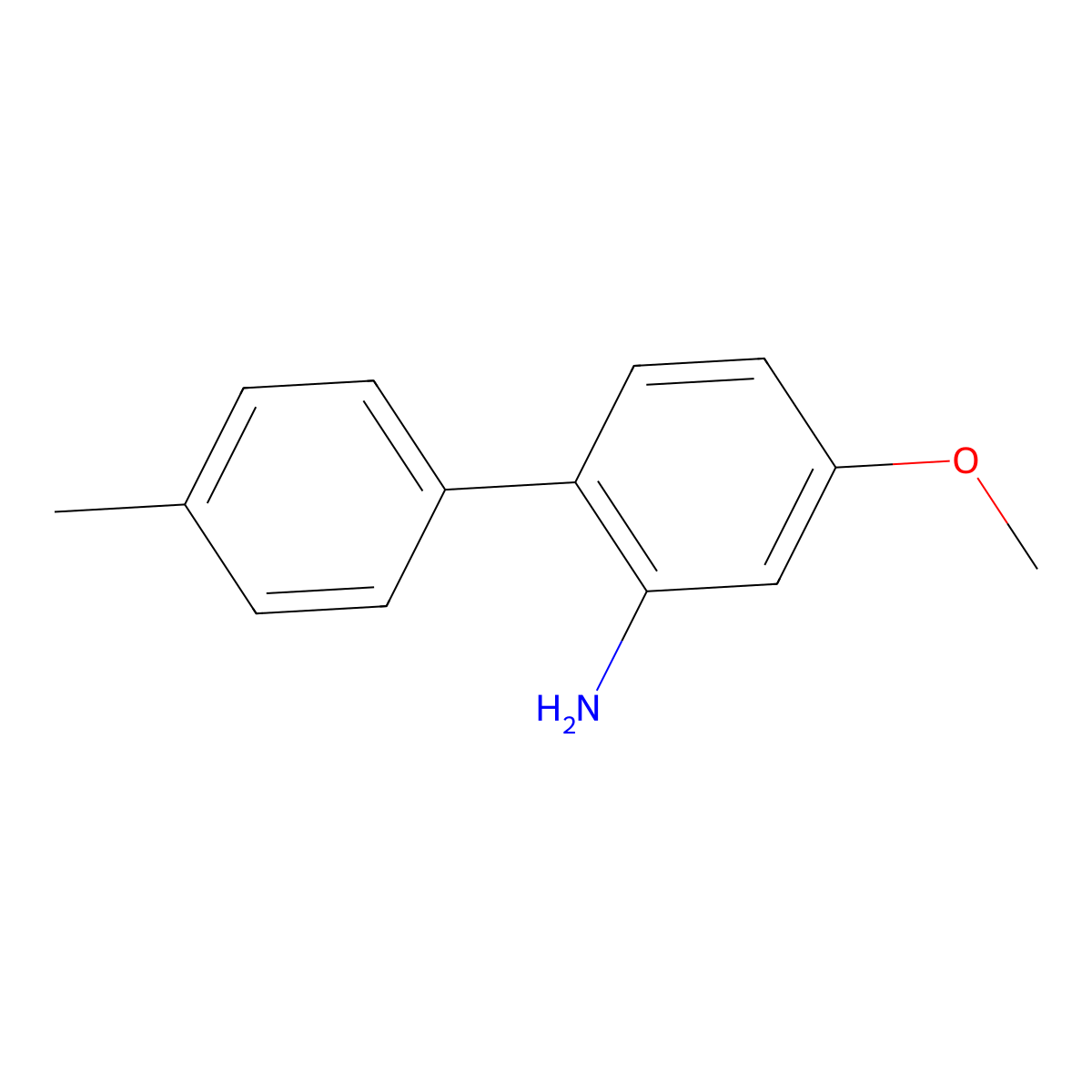 4-Methoxy-4'-methyl-[1,1'-biphenyl]-2-amine molecular structure, CAS 1446343-10-7