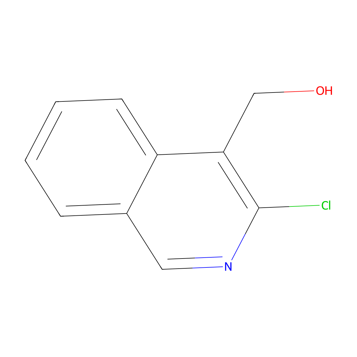 (3-Chloroisoquinolin-4-yl)methanol molecular structure, CAS 1446346-71-9