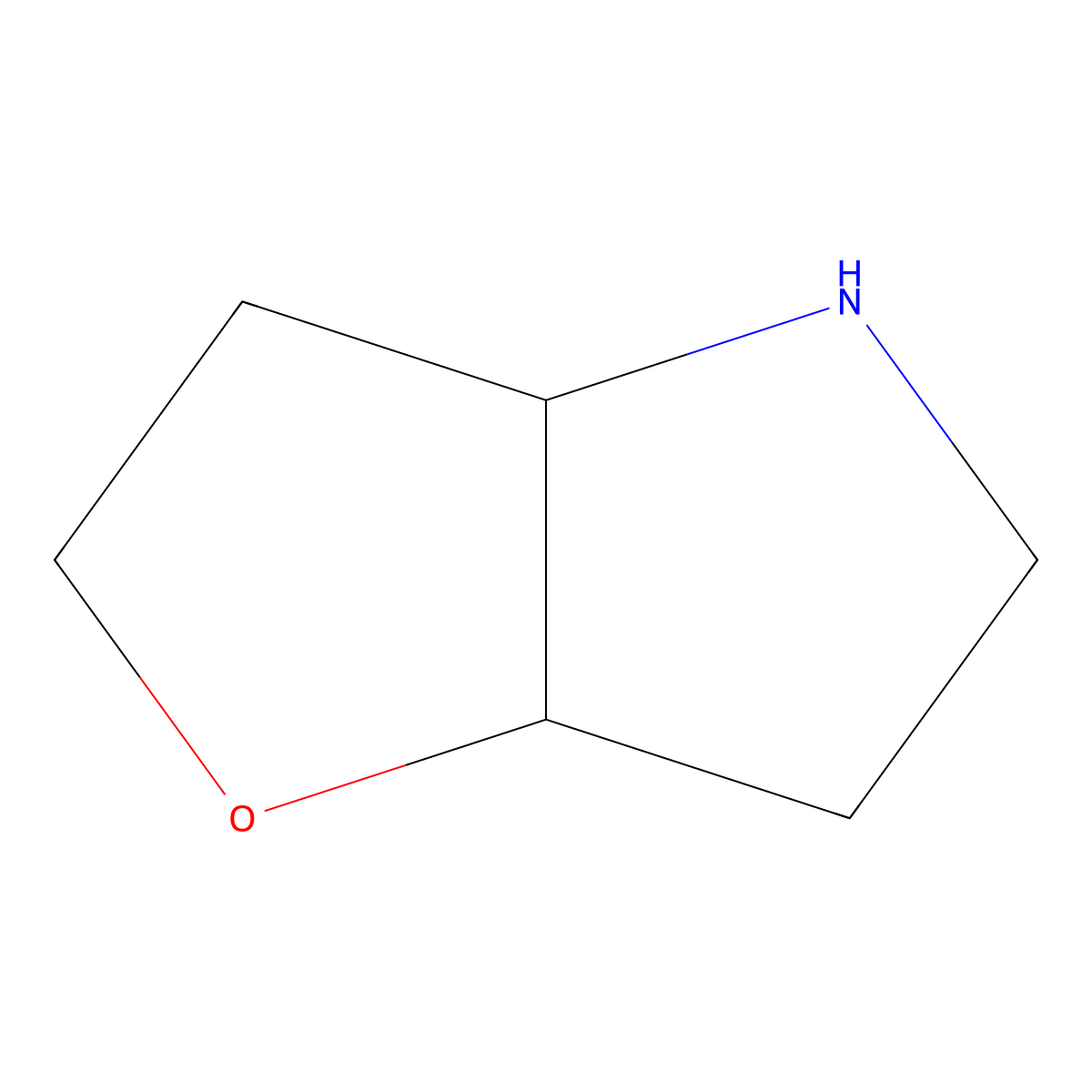rac-(3aR,6aR)-hexahydro-2H-furo(3,2-b)pyrrole molecular structure, CAS 1446355-48-1