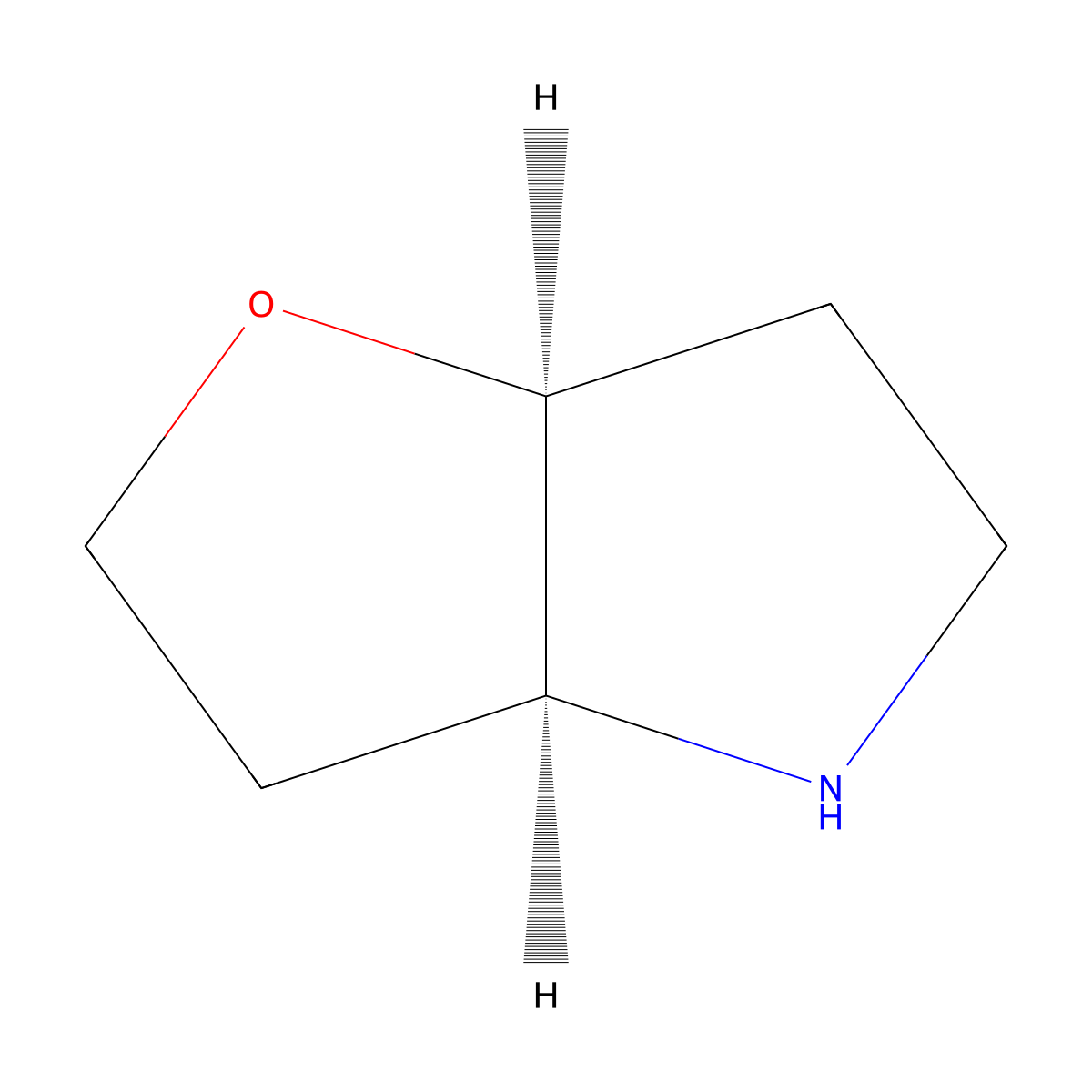 rac-(3aR,6aR)-hexahydro-2H-furo(3,2-b)pyrrole molecular structure, CAS 1446355-48-1