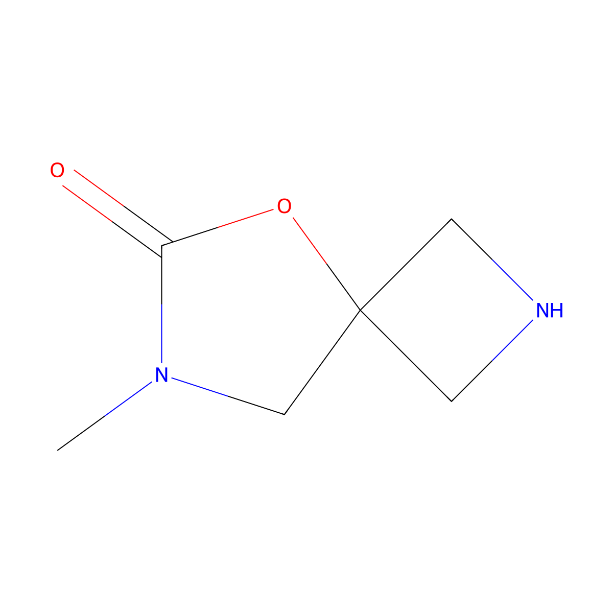 7-Methyl-5-oxa-2,7-diazaspiro[3.4]octan-6-one molecular structure, CAS 1446355-50-5