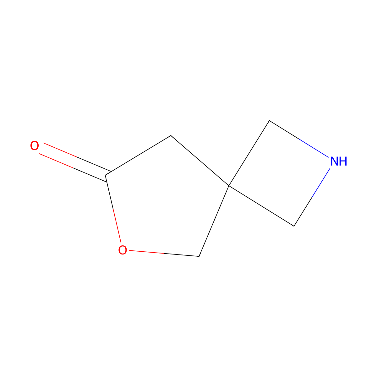 6-Oxa-2-azaspiro[3.4]octan-7-one molecular structure, CAS 1446355-51-6