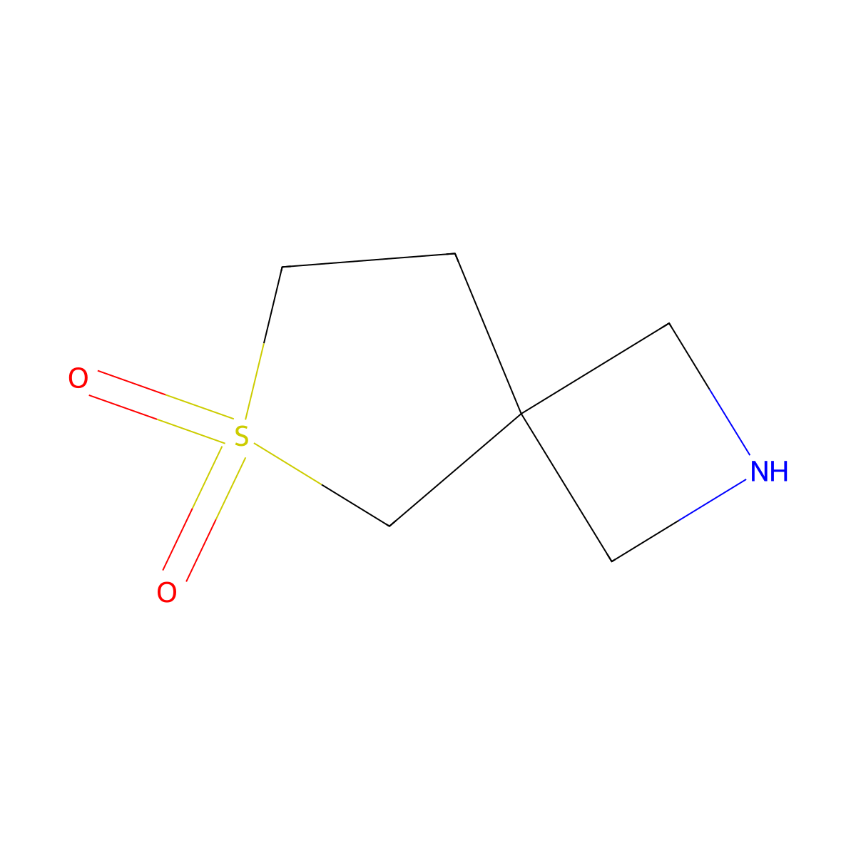 6-Thia-2-azaspiro[3.4]octane 6,6-dioxide molecular structure, CAS 1446355-52-7