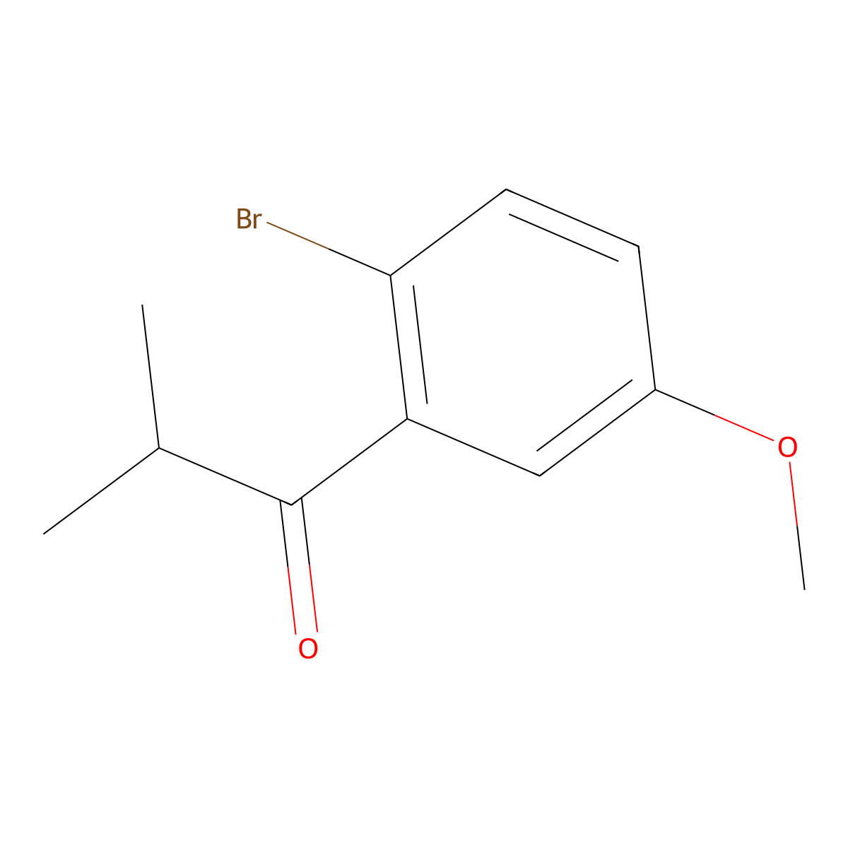 1-(2-Bromo-5-methoxyphenyl)-2-methyl-1-propanone molecular structure, CAS 1446356-83-7
