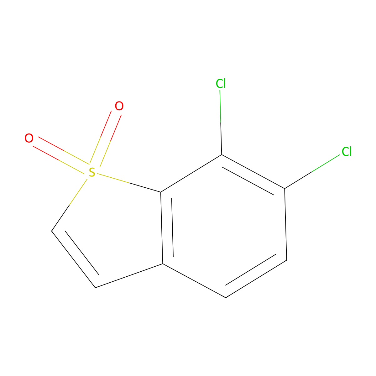 6,7-Dichlorobenzo[B]thiophene 1,1-dioxide molecular structure, CAS 1446401-28-0