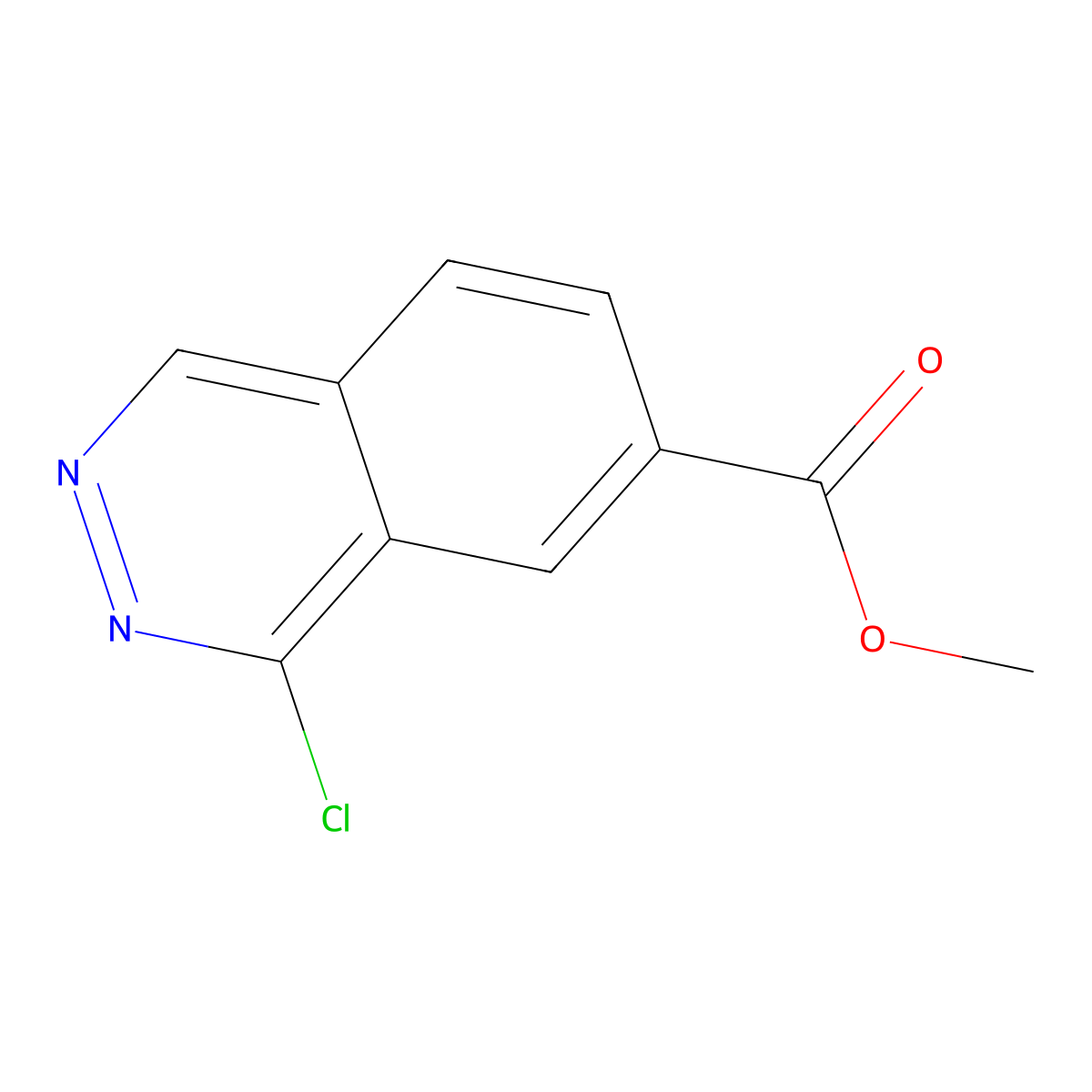 Methyl 4-chlorophthalazine-6-carboxylate molecular structure, CAS 1446407-53-9