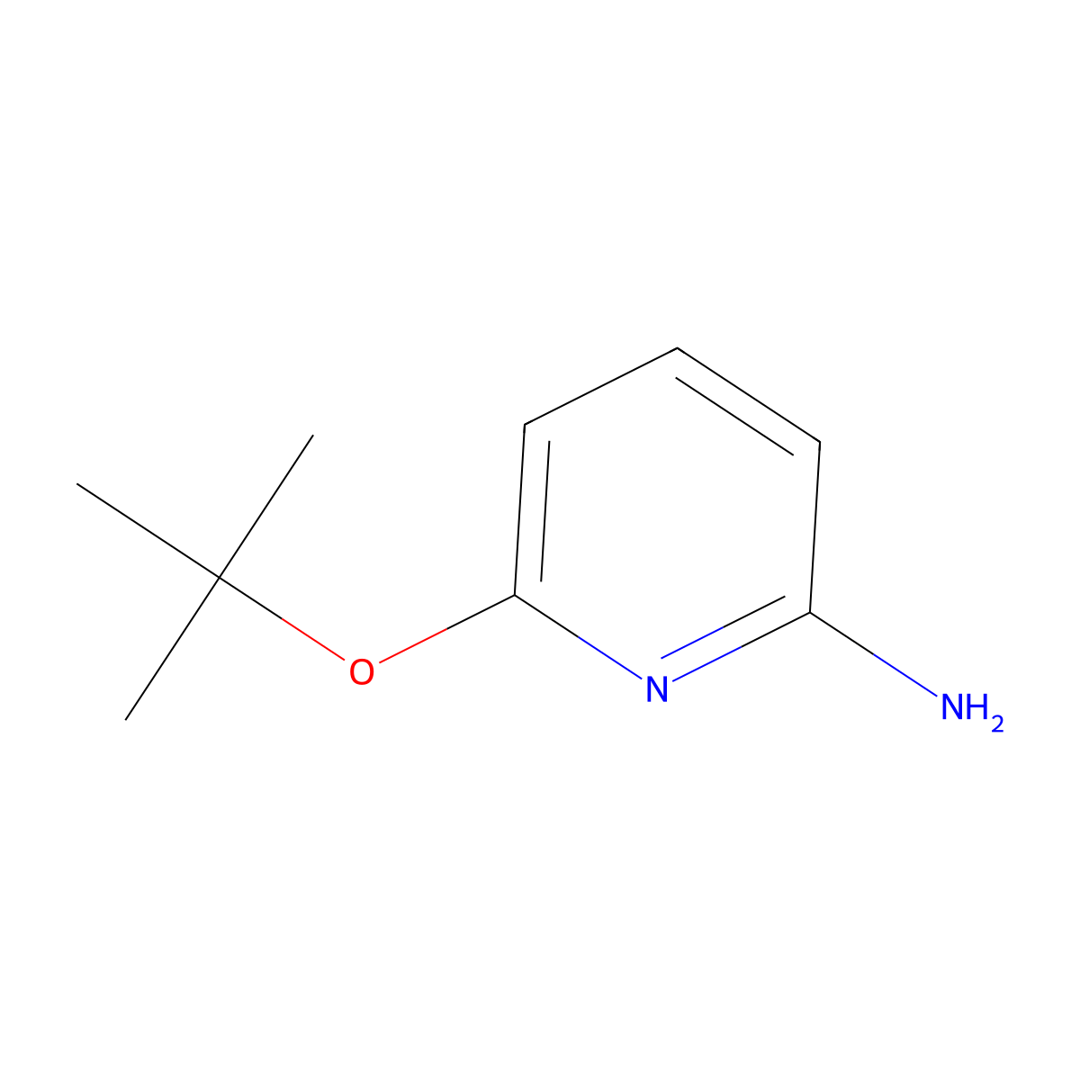 6-(Tert-butoxy)pyridin-2-amine molecular structure, CAS 1446409-38-6