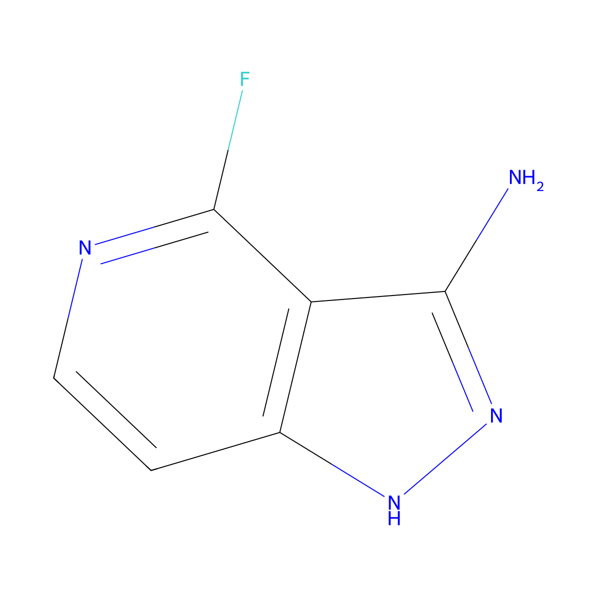 4-fluoro-1H-pyrazolo[4,3-c]pyridin-3-amine molecular structure, CAS 1446410-21-4