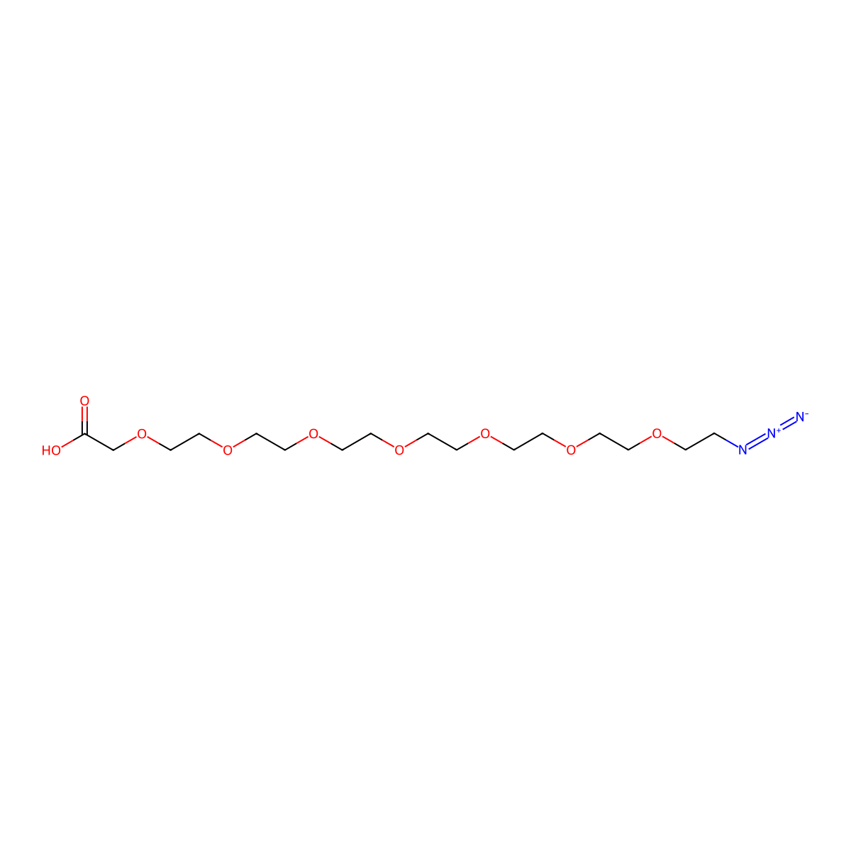 Azido-PEG7-CH2COOH molecular structure, CAS 1446411-32-0