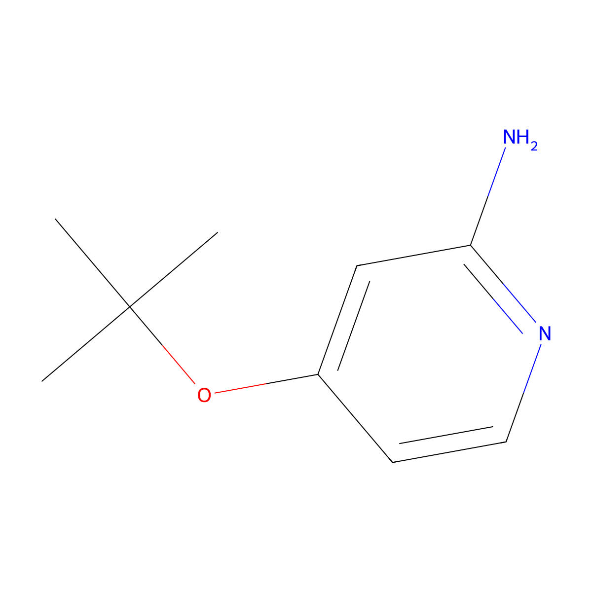 4-(Tert-butoxy)pyridin-2-amine molecular structure, CAS 1446416-40-5