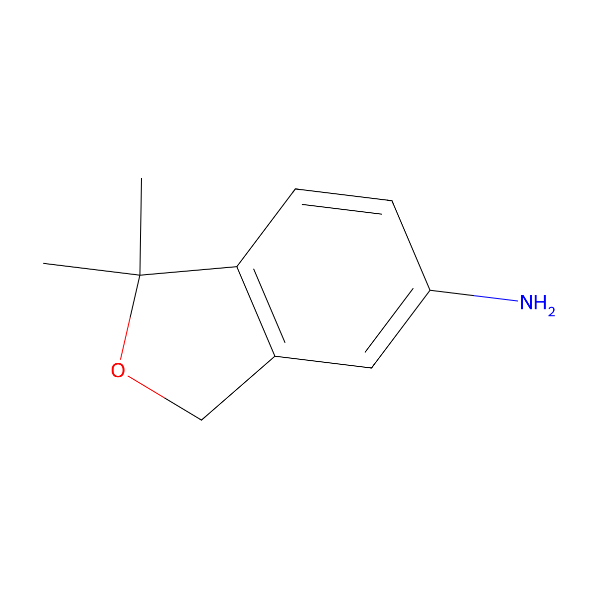 1,1-Dimethyl-1,3-dihydroisobenzofuran-5-amine molecular structure, CAS 1446430-96-1