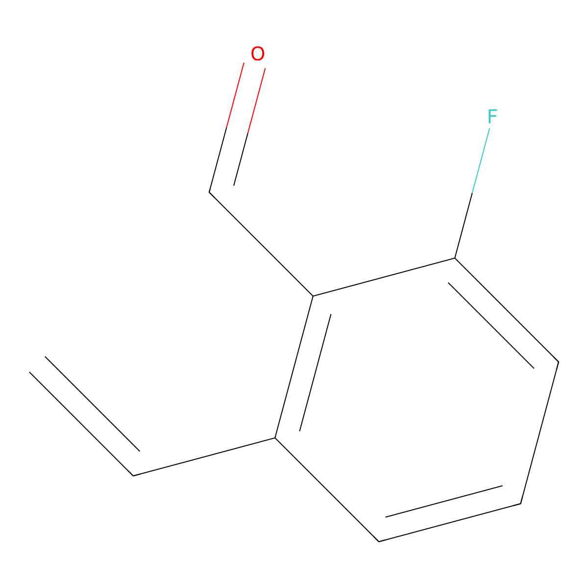 2-Fluoro-6-vinylbenzaldehyde molecular structure, CAS 1446433-93-7