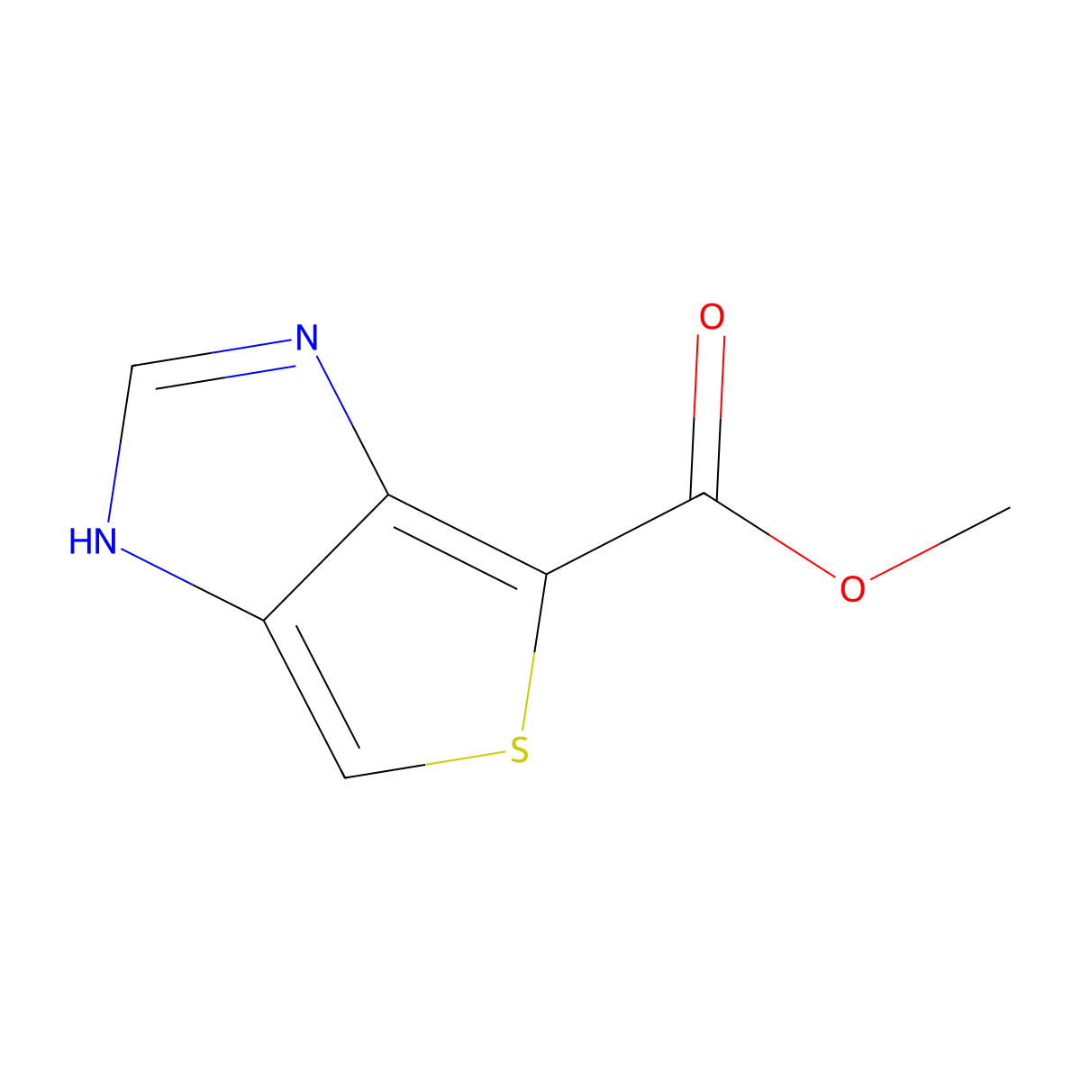 methyl 1H-thieno[3,4-d]imidazole-4-carboxylate molecular structure, CAS 1446449-92-8