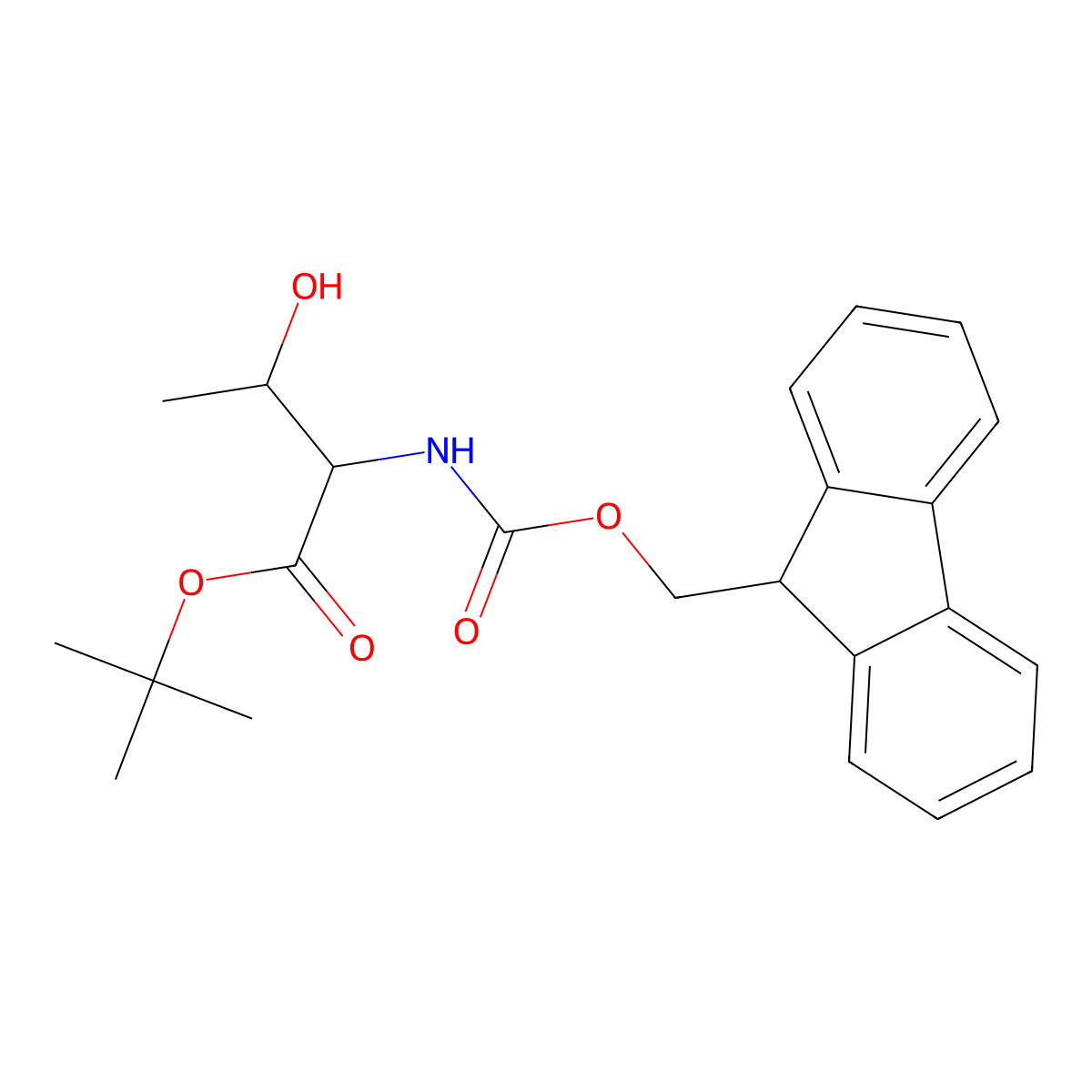 tert-Butyl (2R,3R)-2-(Fmoc-amino)-3-hydroxybutanoate molecular structure, CAS 1446474-15-2