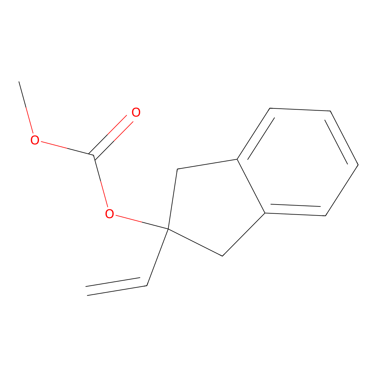 Carbonic acid methyl ester 2-vinyl-indan-2-yl ester molecular structure, CAS 1446488-24-9