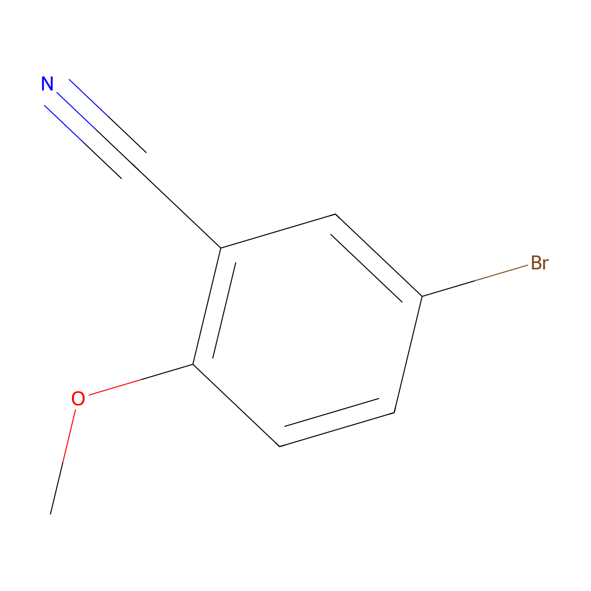 5-Bromo-2-methoxybenzonitrile molecular structure, CAS 144649-99-0