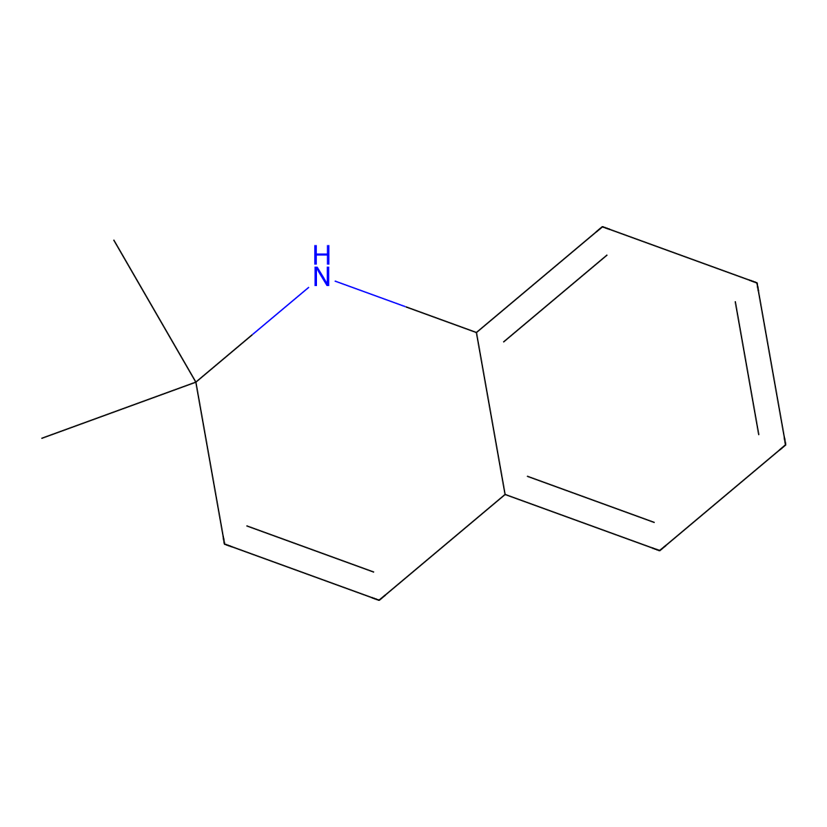 2,2-Dimethyl-1,2-dihydroquinoline molecular structure, CAS 14465-61-3
