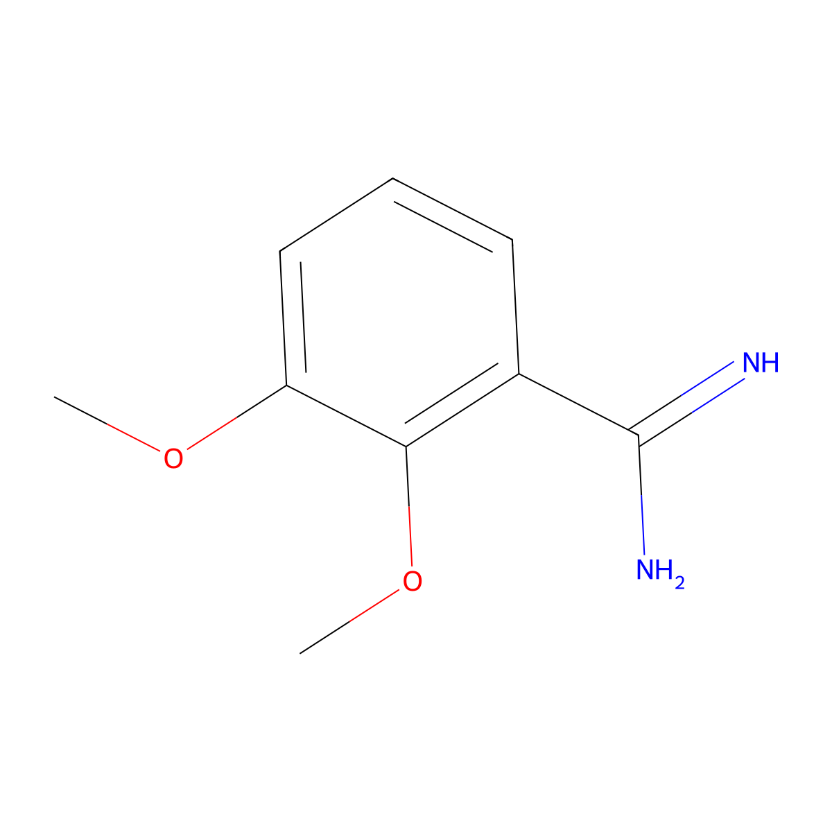 2,3-Dimethoxy-benzamidine molecular structure, CAS 144650-01-1