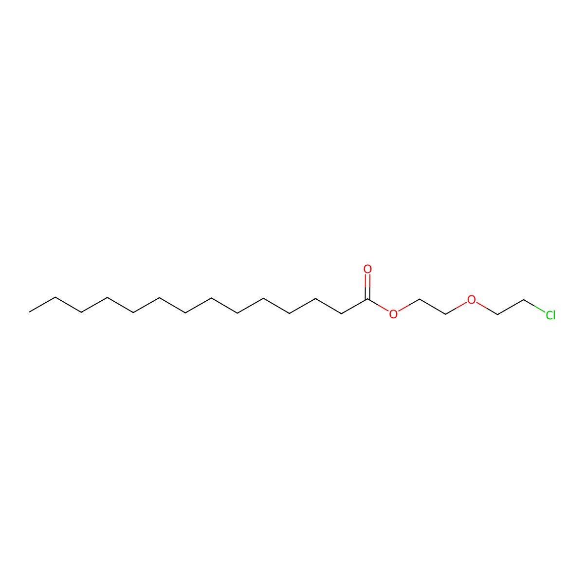 2-(2-chloroethoxy)ethyl Tetradecanoate molecular structure, CAS 144650-87-3