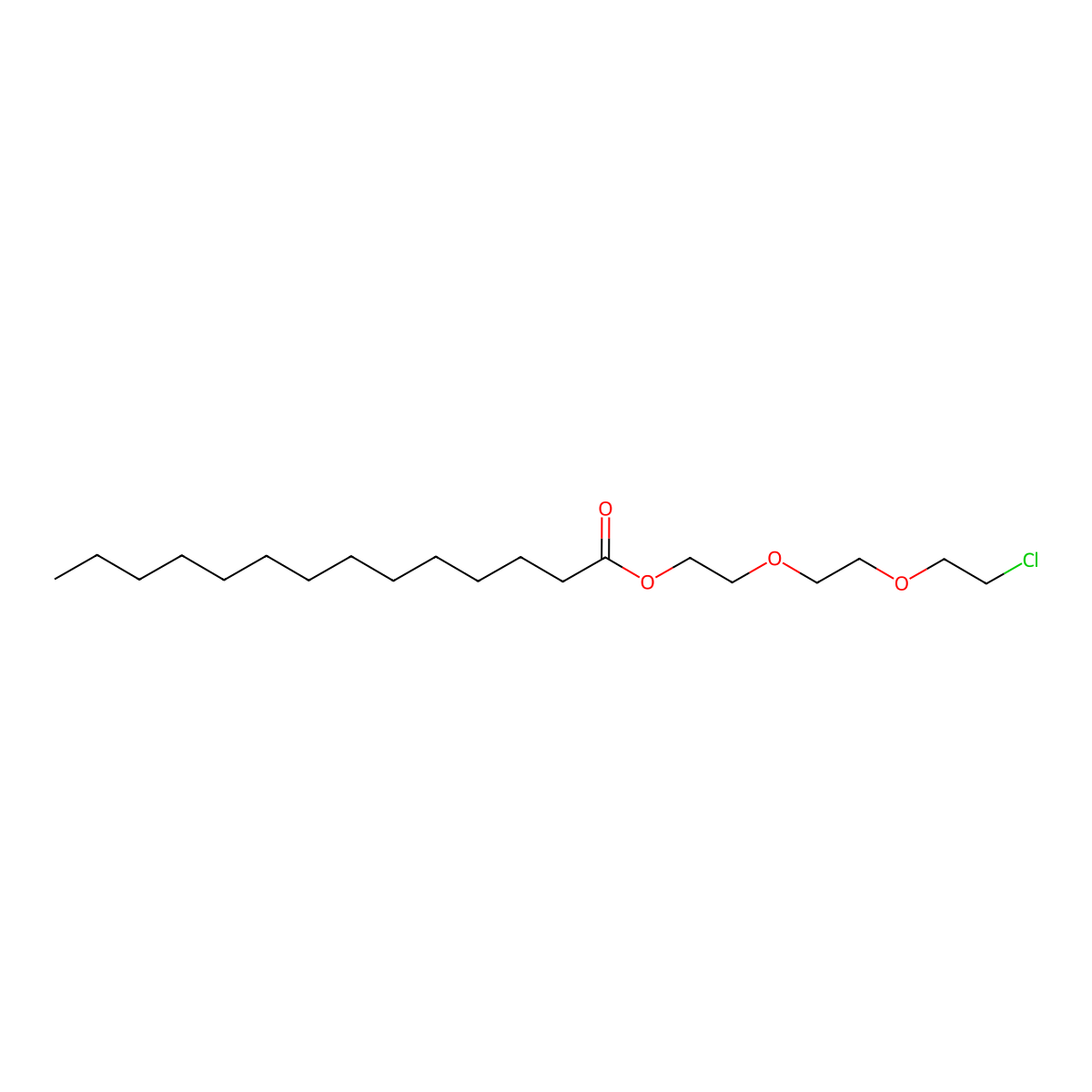 2-[2-(2-chloroethoxy)ethoxy]ethyl Tetradecanoate molecular structure, CAS 144650-88-4