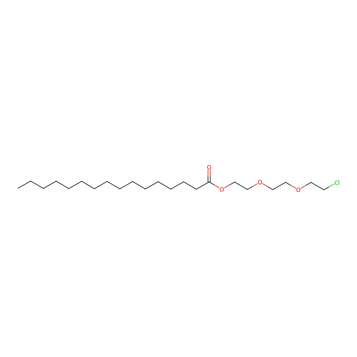 2-[2-(2-chloroethoxy)ethoxy]ethyl Hexadecanoate molecular structure, CAS 144650-90-8