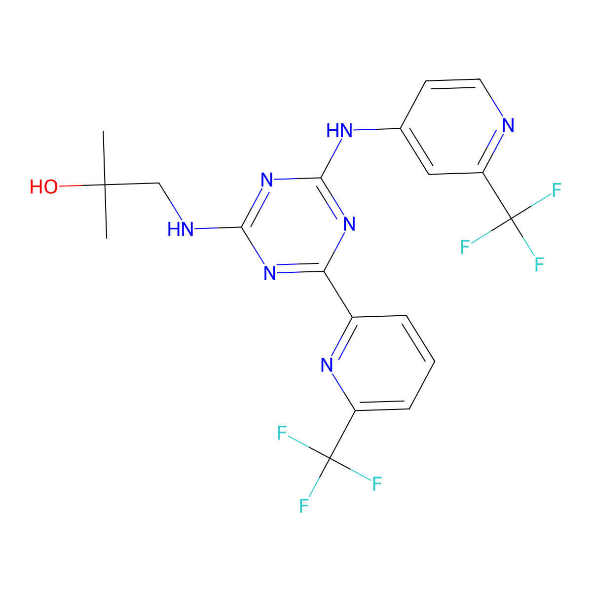 Enasidenib molecular structure, CAS 1446502-11-9