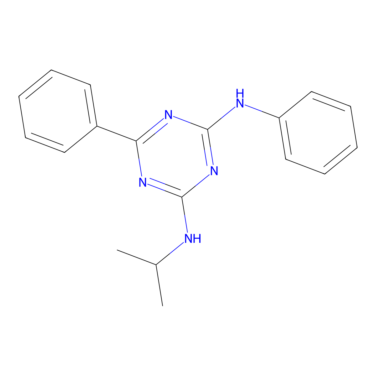 N2-Isopropyl-N4,6-diphenyl-1,3,5-triazine-2,4-diamine molecular structure, CAS 1446506-78-0